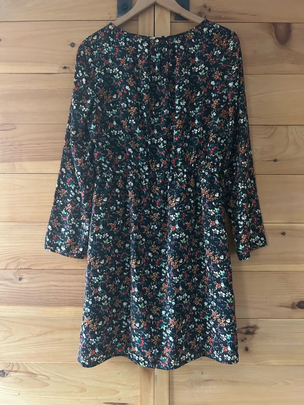 J. Crew Mercantile Black Floral Dress Size 8